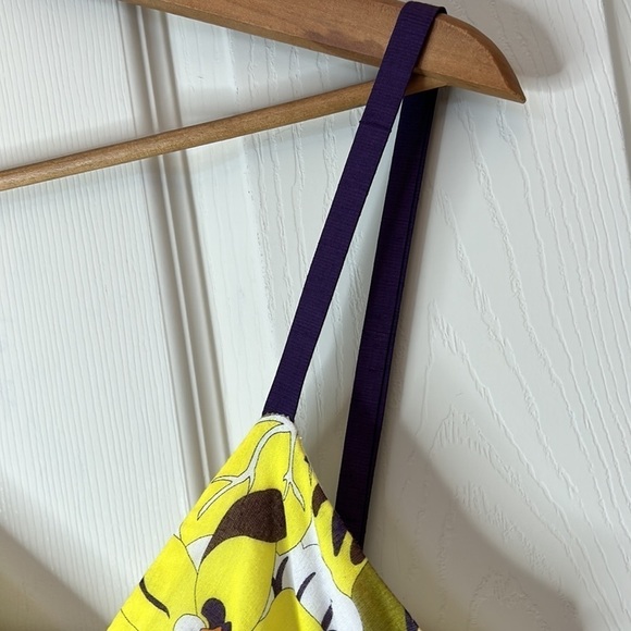 MILLY Silk Blend Floral Print Spaghetti Strap Sundress Size 6 - Picture 7 of 16